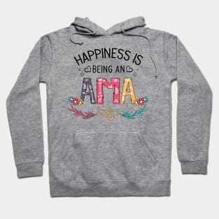 Happiness Is Being An Ama Wildflowers Valentines Mothers Day Hoodie